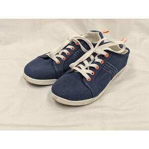 Vionic Beach Blue Stinson Canvas Lace-Up Sneakers - Size 7